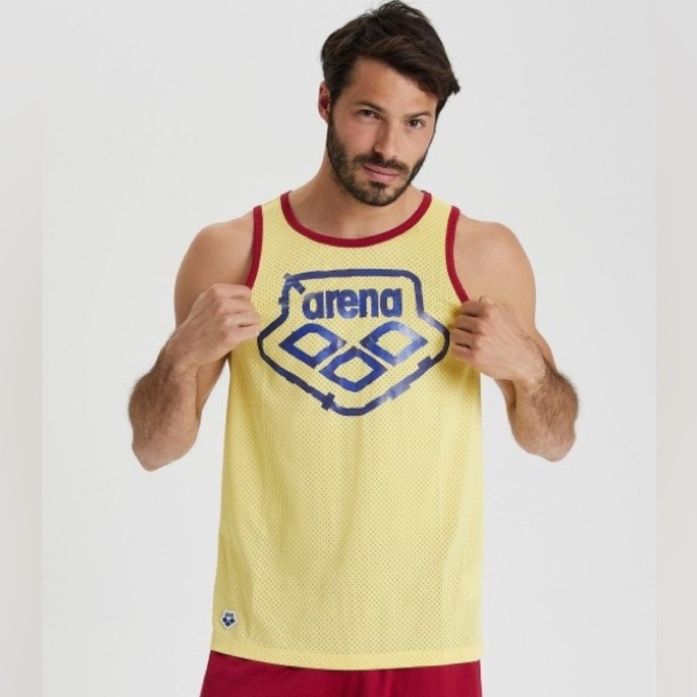 ARENA ICONS MESH TANK TOP Butter burgundy